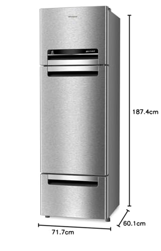 Whirlpool 270 L (Gross Capacity 300L) Frost Free Triple-Door Refrigerator (FP 313D PROTTON ROY ALPHA STEEL (Z) - Image 8