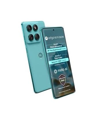 Motorola Edge 60 Fusion 5G Smartphone with 6.67" 120Hz pOLED Display, 50MP OIS Camera, Android 14, Dimensity 7030 Processor, 68W Fast Charging (Pantone Amazonite, 8GB + 256GB Storage) - Image 3