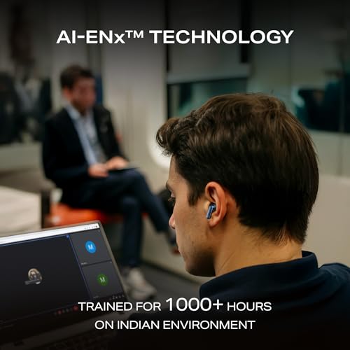 boAt Airdopes Prime 701 ANC (2025 Launch),46dB Hybrid ANC, 50Hr Battery, Real Spatial Audio,Multidevice Connect,App Support, Bluetooth Earbuds, TWS Ear Buds Wireless Earphones with mic (Titanium Blue) - Image 3