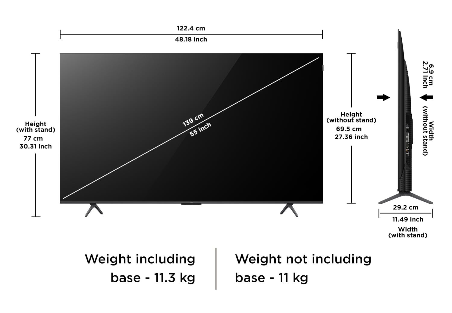 TCL 139 cm (55 inches) 4K Ultra HD Smart QLED Google TV 55T8C - Image 12