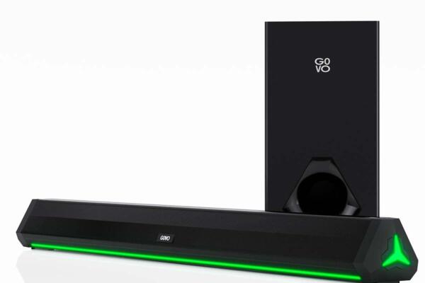 GOVO GOSURROUND 900 | 200W Soundbar | 2.1 Channel Home Theatre | Deep Bass from 6.5” Subwoofer | BT v5.3, HDMI, AUX, USB Connectivity | 4 EQ Modes | Sleek Remote & LED Lights+Display (Platinum Black)