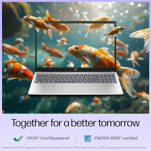 HP 15, 13th Gen Intel Core i3-1315U (12GB DDR4, 512GB SSD) FHD, Anti-Glare, Micro-Edge, 15.6''/39.6cm, Win11, M365 Basic(1yr)* Office24, Silver, 1.59kg, fd0573TU, FHD Camera w/Shutter Laptop - Image 3