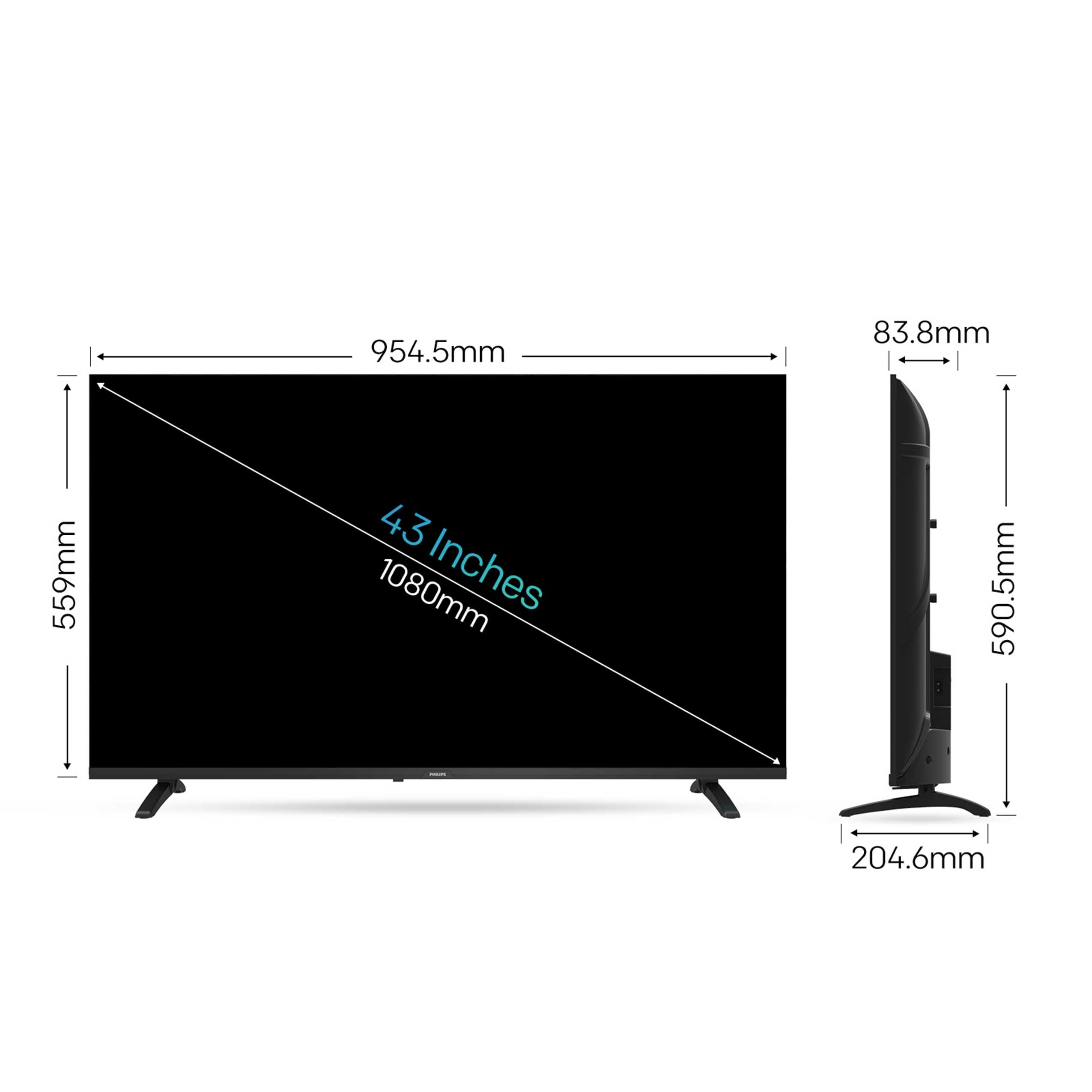 Philips 109 cm (43 inches) 6100 Series Frameless Full HD Smart LED Google TV 43PFT6130/94 - Image 11