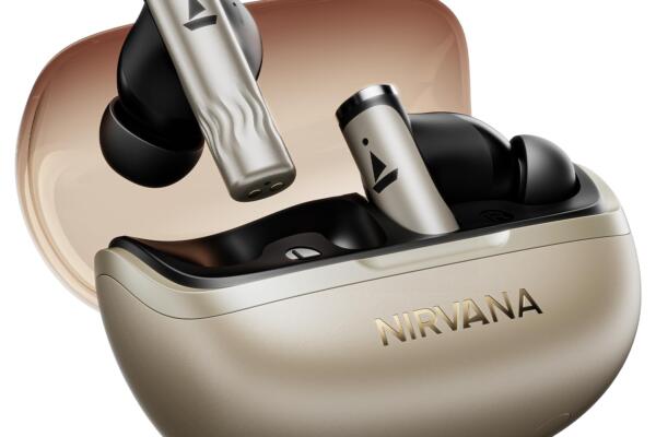 boAt Nirvana Zenith Pro (2025), 50dB Hybrid Adaptive ANC, Spatial Audio, Hi-Res Audio LDAC, 6Mics AI-ENx, 80 Hrs Battery, Bluetooth Earbuds, TWS Ear Buds Wireless Earphones with mic (Platinum Gold)