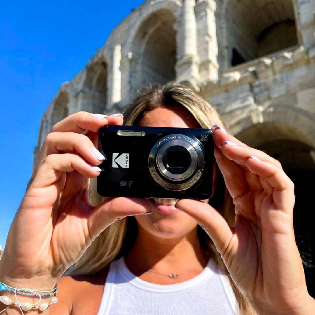 Kodak PIXPRO Friendly Zoom FZ55-BK 16MP Digital Camera with 5X Optical Zoom 28mm Wide Angle and 2.7" LCD Screen (Black) - Image 9