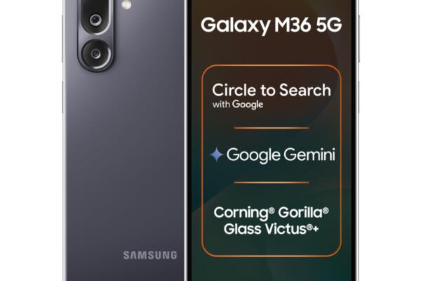 Samsung Galaxy M36 5G (Velvet Black, 8 GB RAM, 256 GB Storage)| Circle to Search| Google Gemini| Corning Gorilla Glass Victus+| 7.7mm Slim| AI Enhanced 50 MP OIS Triple Camera| Unmatched Nightography