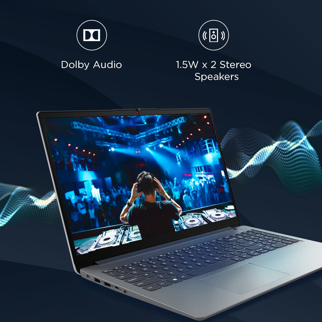 Lenovo IdeaPad 1 AMD Ryzen 5 5500U 15.6" HD Thin and Light Laptop (8GB RAM/512GB SSD/Windows 11 Home/Office Home 2024/1 Year ADP Free/Grey/1.6Kg), 82R4011MIN - Image 10