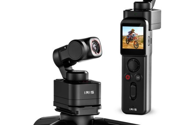 IZI IRIS Pocket 4K Vlogging Camera - with Dual AMOLED Display 1/1.3" CMOS Sensor, 3-Axis Gimbal Stabilizer, AI Tracking, 512GB Support, 160-Min Battery, Best Video Camera for Youtubers & Instagram