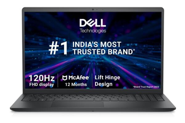 Dell Inspiron 3535, Windows 11 Home, AMD Ryzen 3 7320U Processor, (8GB RAM/512GB SSD/Window 11/Ms Office' 21/15.6"(39.62 Cm) FHD Display/15 Month Mcafee/Carbon Black/1.67Kg Thin & Light Laptop