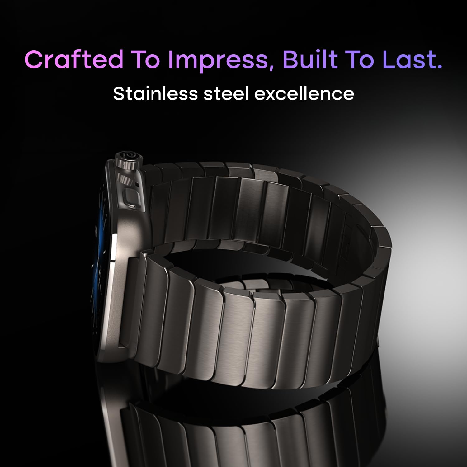 Noise Pro 6 Max Smart Watch:Intelligent AI, Endless AI Watch Faces, AI Companion, 1.96” AMOLED, Stainless Steel Build, Built-in GPS, 5 ATM, EN2 Processor, for iOS & Android(Pure Titanium) - Image 7