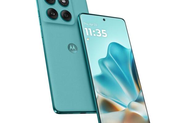 Motorola Edge 60 Fusion 5G Smartphone with 6.67" 120Hz pOLED Display, 50MP OIS Camera, Android 14, Dimensity 7030 Processor, 68W Fast Charging (Pantone Amazonite, 8GB + 256GB Storage)