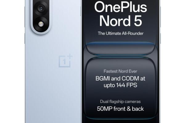OnePlus Nord 5 | Snapdragon 8s Gen 3 | Stable 144FPS Gaming | Dual 50MP Flagship Camera | Powered by OnePlus AI | 8GB + 256GB | Dry Ice