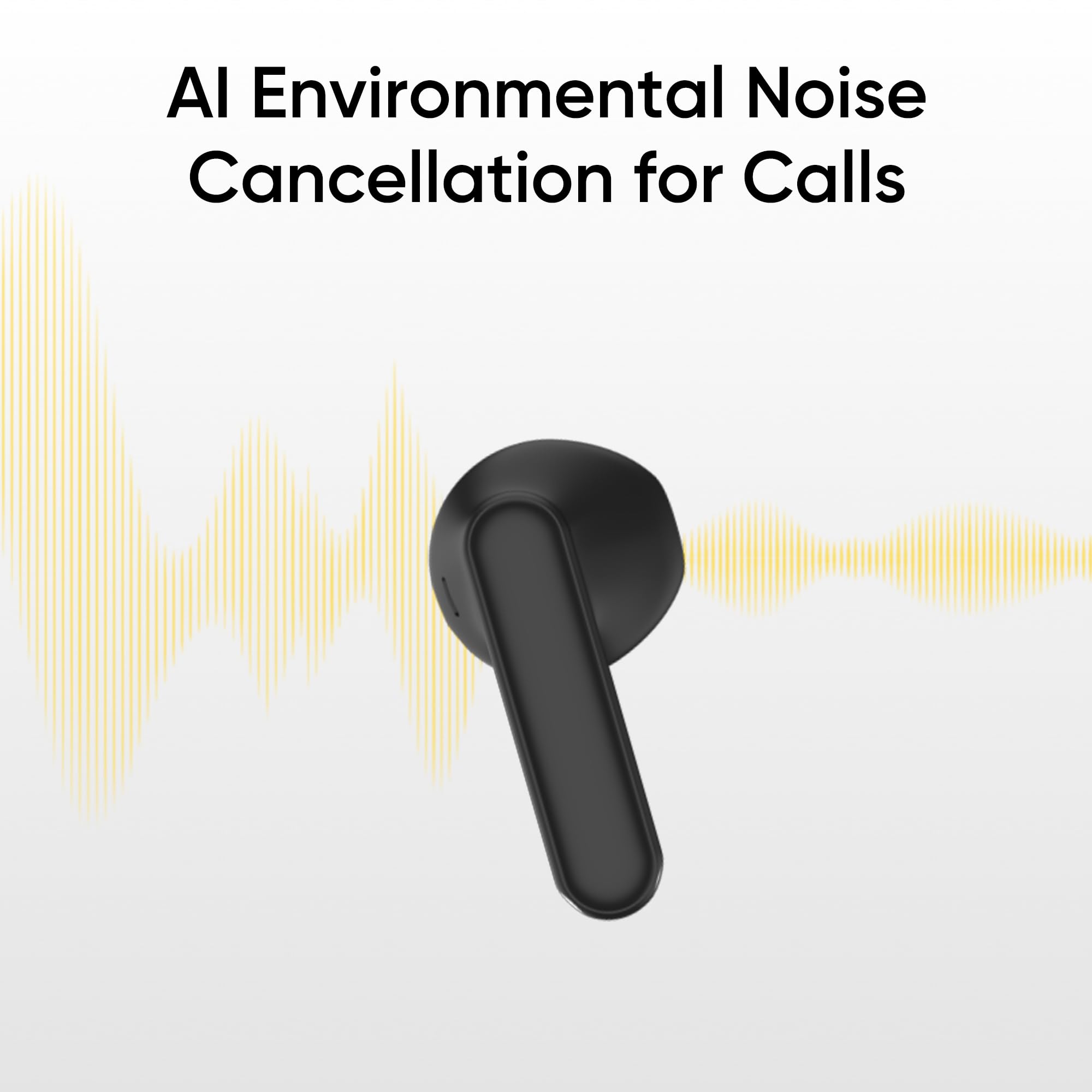 realme Buds T01 Truly Wireless in Ear Earbuds with AI ENC for Calls, 13mm Dynamic Driver, Upto 28Hrs Battery,88mm Latency,Bluetooth V5.4 & Google Fast Pair (Black) - Image 7