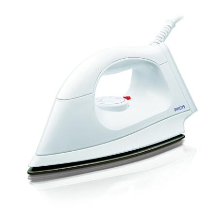 Philips HI113 1000 Watts Plastic Body PTFE Coating Dry Iron