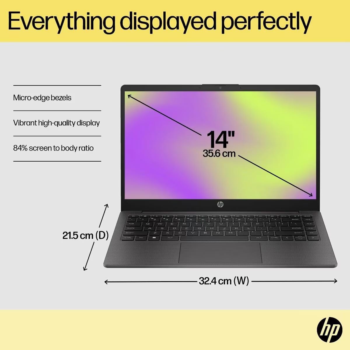 HP 14 245 (2025), AMD Ryzen 5 7520U Quad Core - (8 GB/512 GB SSD/AMD Radeon Graphics/Windows 11 Home) Thin and Light Business Laptop/14.0" HD Display/Ash Grey/1.36 kg/MS Office 2021 - Image 2