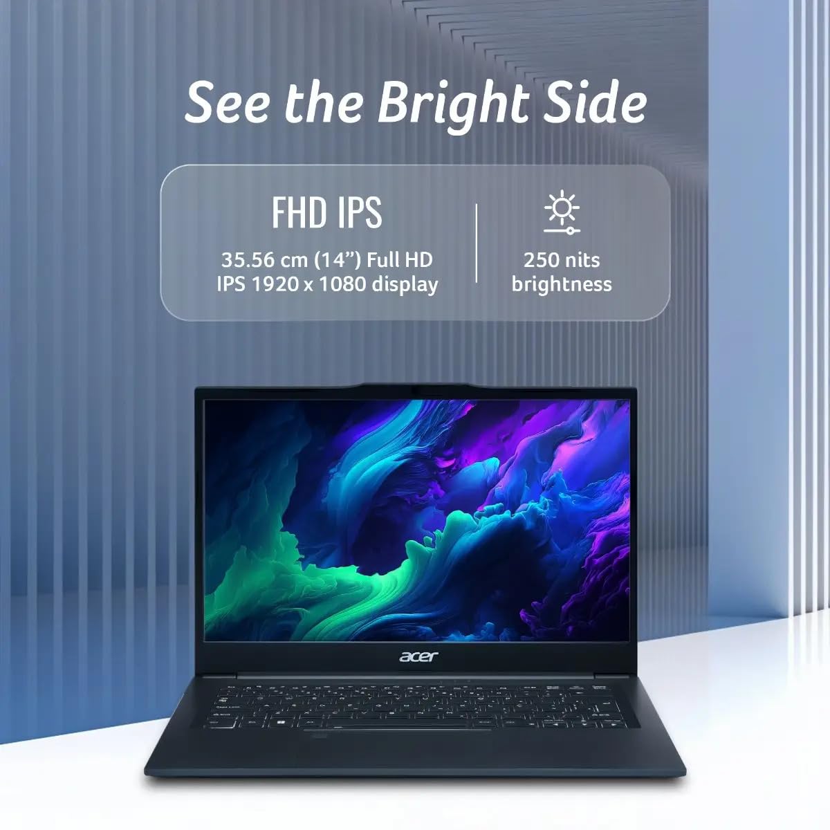 acer TravelLite Smart FHD TL04-51M Laptop, Intel Core i5 1334u 13th Gen 8 Core with 16GB Ram / 512GB NVMe SSD/Intel Iris Xe Graphics/Windows 11 / MS-Office / 14 Inch / 1 Year Brand Warranty - Image 3