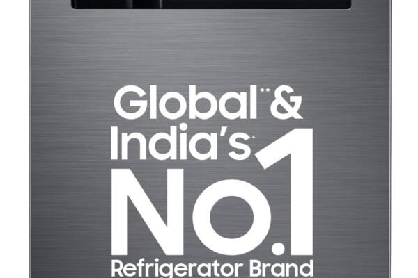 Samsung 236 L, 3 Star, Convertible, Digital Inverter with Display Frost Free Double Door Refrigerator (RT28C3733B1/HL, Black Matte/Black DOI)