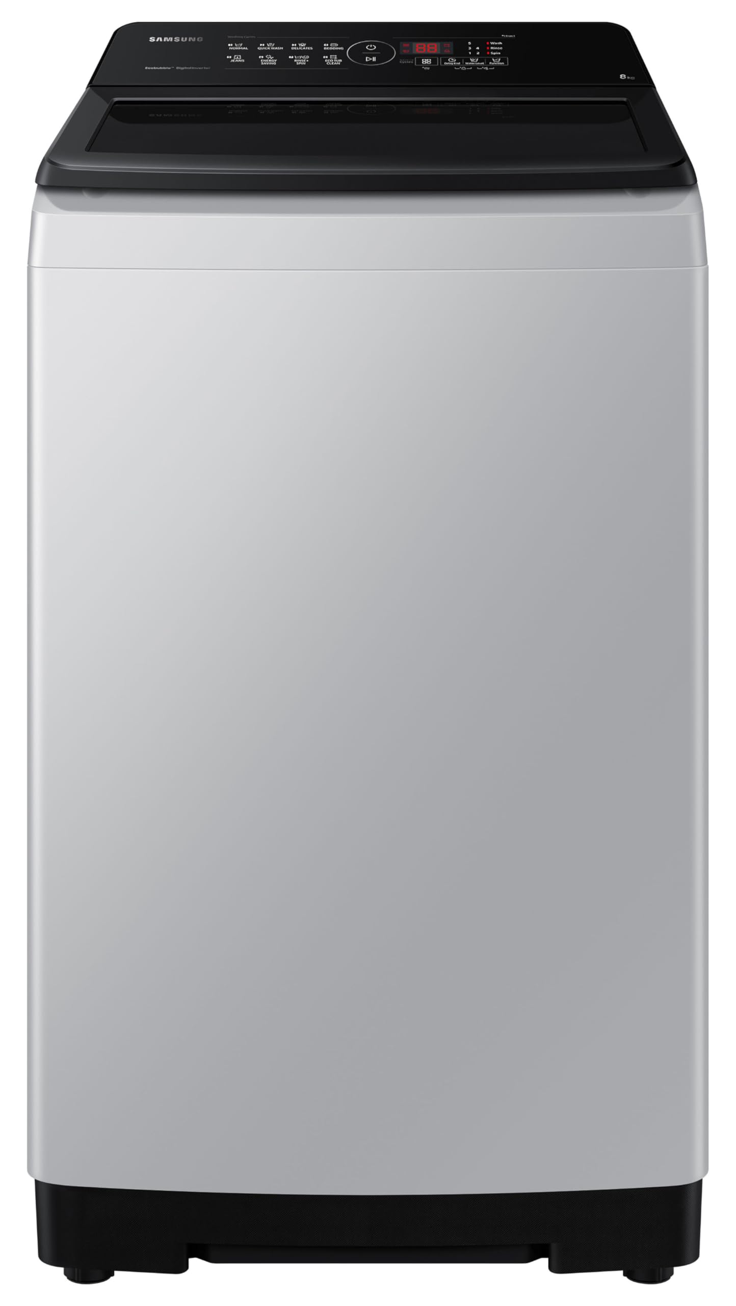 Samsung 8 kg, 5 star, Eco Bubble Tech, Digital Inverter Motor, Soft Closing Door, Fully-Automatic Top Load Washing Machine (WA80BG4441BGTL, Light Gray) - Image 10