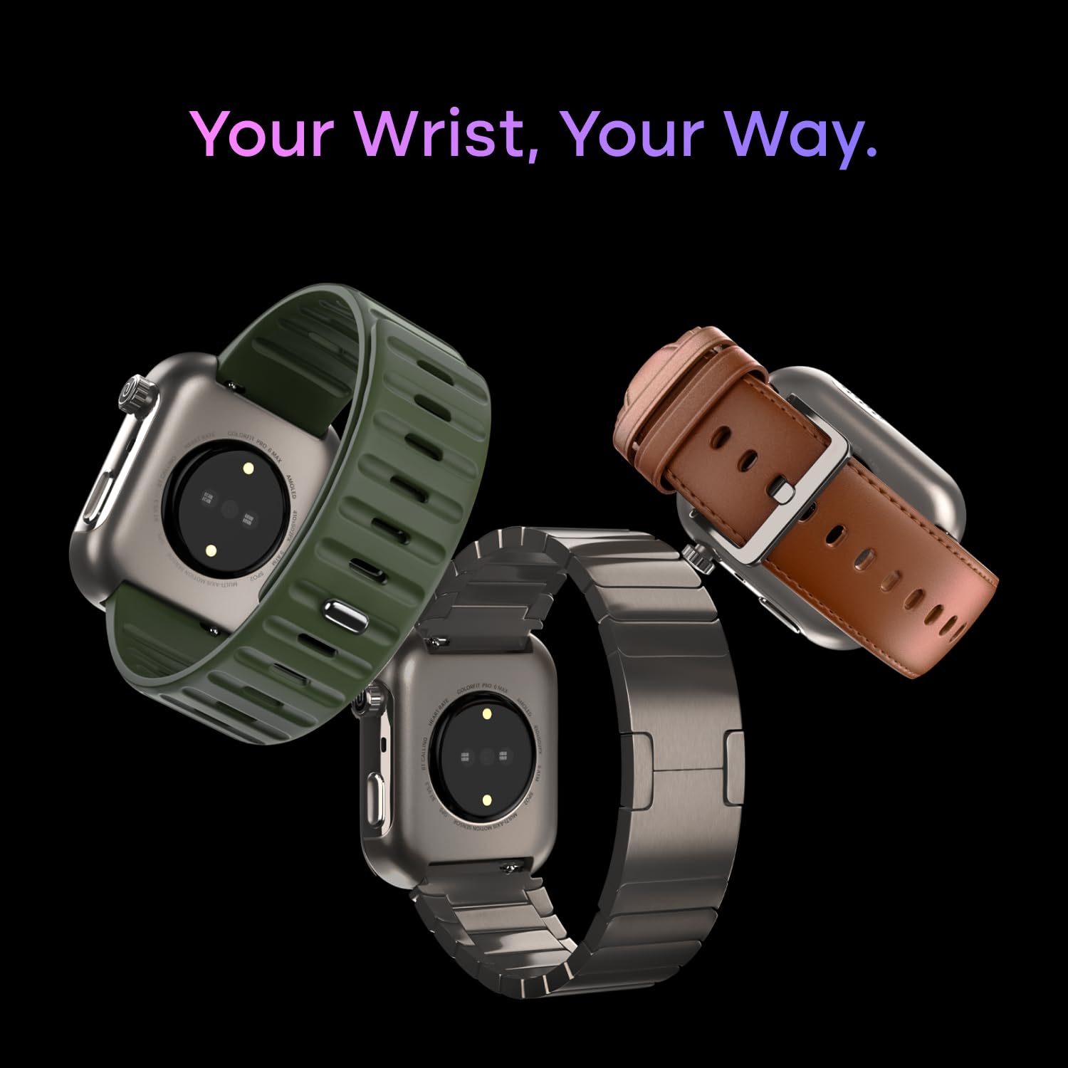 Noise Pro 6 Max Smart Watch:Intelligent AI, Endless AI Watch Faces, AI Companion, 1.96” AMOLED, Stainless Steel Build, Built-in GPS, 5 ATM, EN2 Processor, for iOS & Android(Pure Titanium) - Image 4