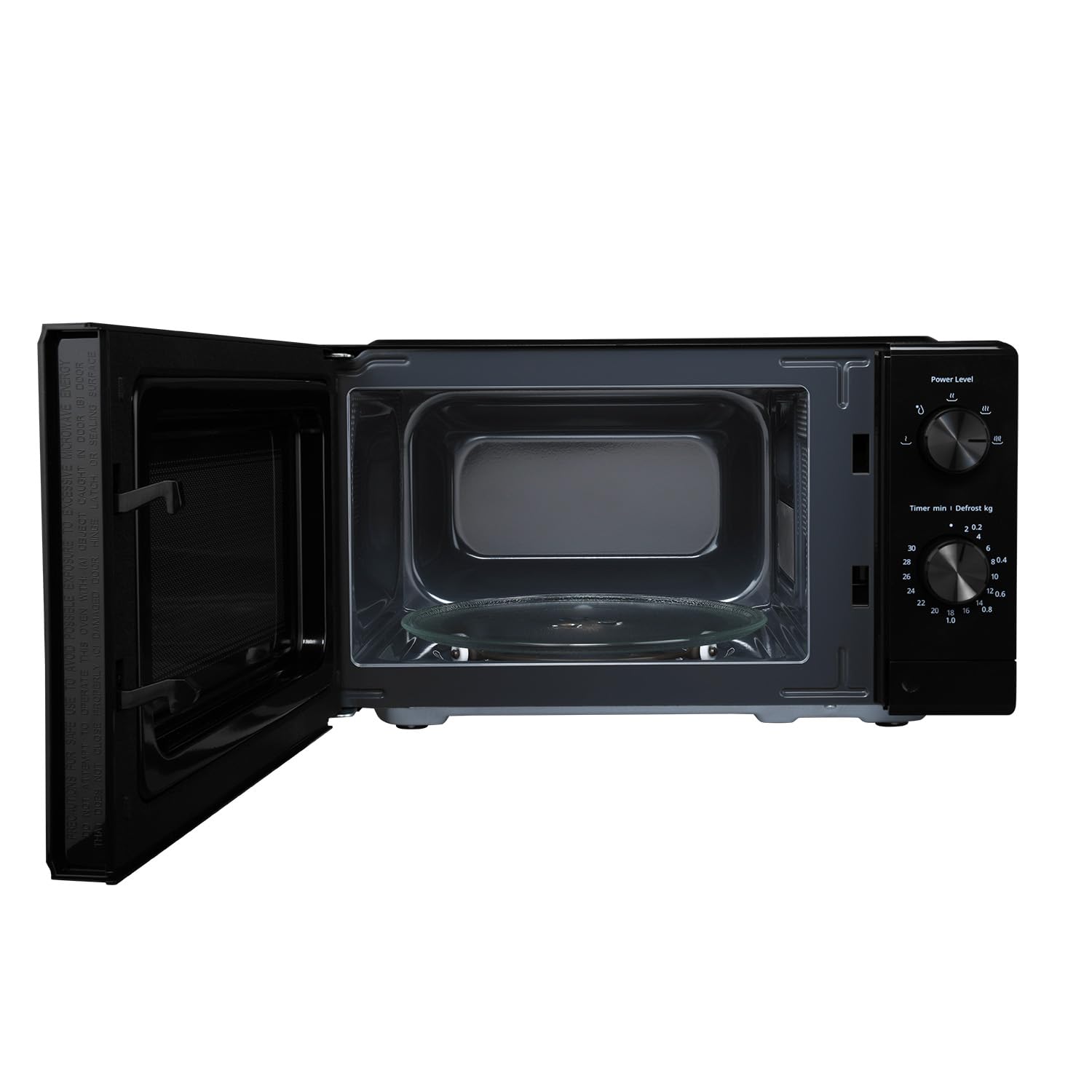 Haier 19 L Inverter Technology, Light Weight, Defrost, 5 Power Levels Solo Microwave Oven (HIL1901MBPB, Black) - Image 4