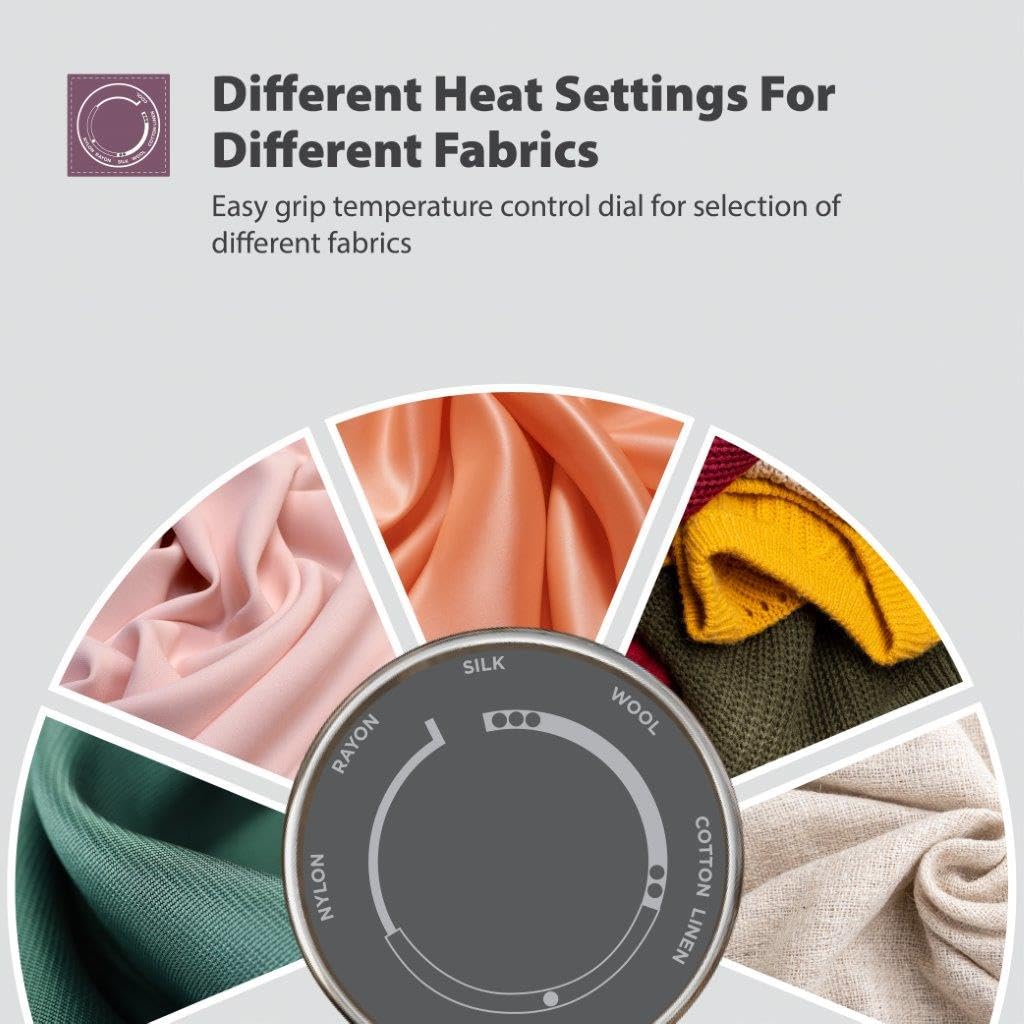 Havells Blaze Dry Iron 2 KG Heavy Weight Dry Iron| 1250W| American Heritage Non-stick Coated Sole Plate For Smooth Gliding & Long Life| Aerodynamic Design| 2 Year Manufacturer Warranty (Black) - Image 4