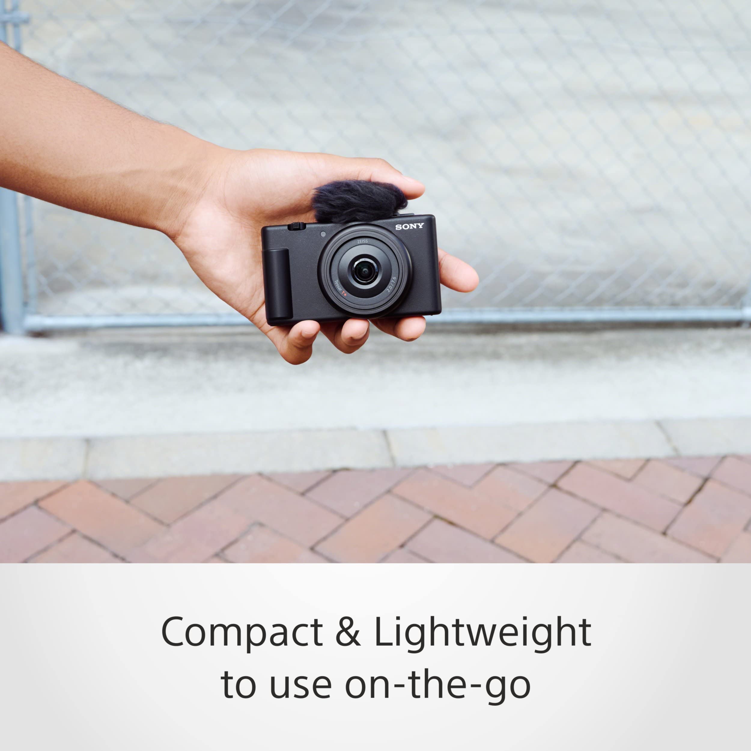 Sony Digital Camera ZV-1F for Content Creators with Ultra-Wide 20mm Prime Lens | Soft Skin Feature | Bokeh | Creative Look | Active Mode Stabilisation -Black - Image 7