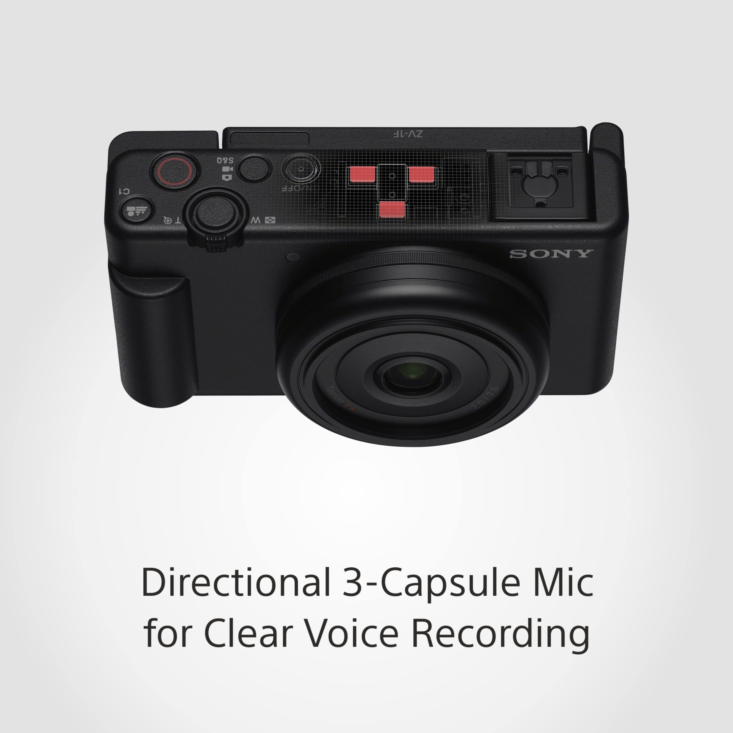 Sony Digital Camera ZV-1F for Content Creators with Ultra-Wide 20mm Prime Lens | Soft Skin Feature | Bokeh | Creative Look | Active Mode Stabilisation -Black - Image 8