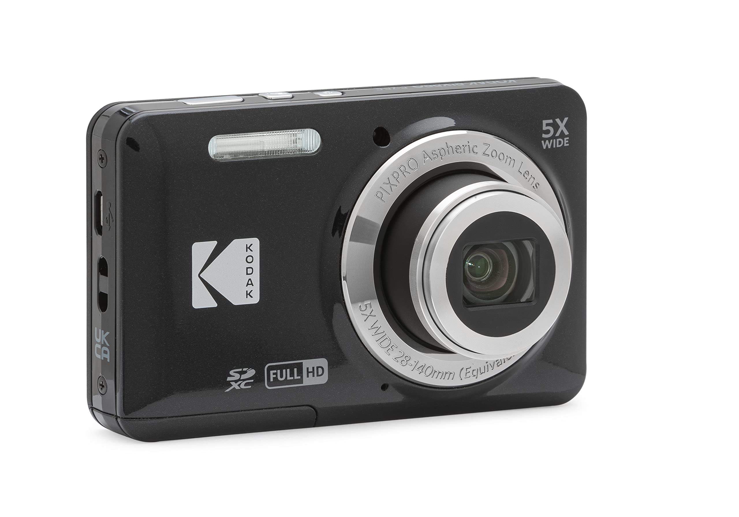 Kodak PIXPRO Friendly Zoom FZ55-BK 16MP Digital Camera with 5X Optical Zoom 28mm Wide Angle and 2.7" LCD Screen (Black) - Image 7