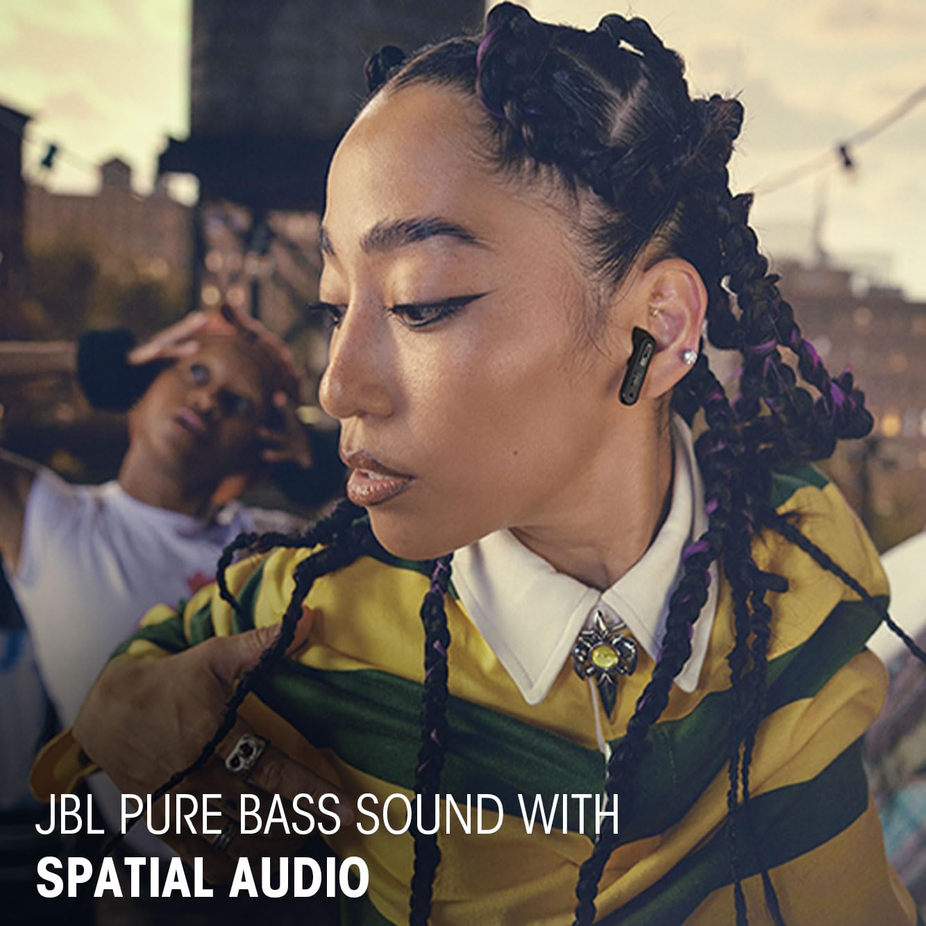 JBL New Launch Tune Beam 2 TWS, ANC Earbuds, 48Hr Playtime,Dual Connect, Ambient Aware, Relax Mode, Customized EQ with Headphones App, 6 Mics for Clear Calls, Spatial Sound, Personi-Fi 3.0 (Black) - Image 6