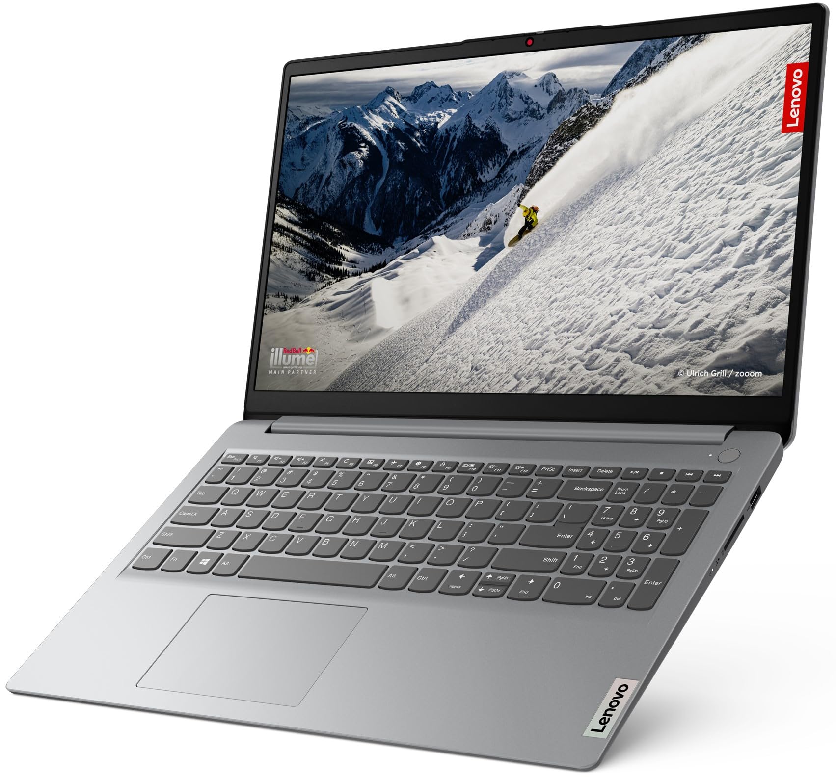 Lenovo IdeaPad 1 AMD Ryzen 5 5500U 15.6" HD Thin and Light Laptop (8GB RAM/512GB SSD/Windows 11 Home/Office Home 2024/1 Year ADP Free/Grey/1.6Kg), 82R4011MIN - Image 5
