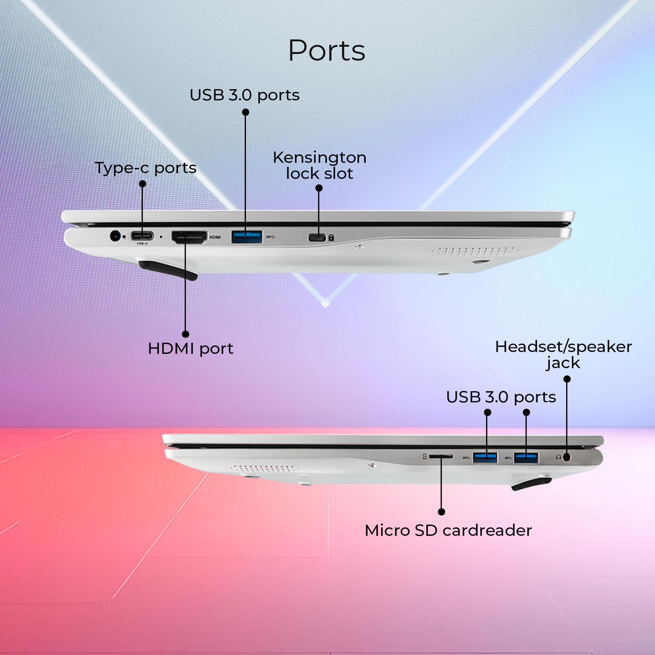 Acer Aspire 3 Laptop Intel Core Celeron N4500 Processor Laptop (12 GB LPDDR4X SDRAM/256 GB SSD/Win11 Home/38 WHR/HD Webcam) A324-45 with 35.56 cm (14") HD Display, Pure Silver, 1.3 KG - Image 2