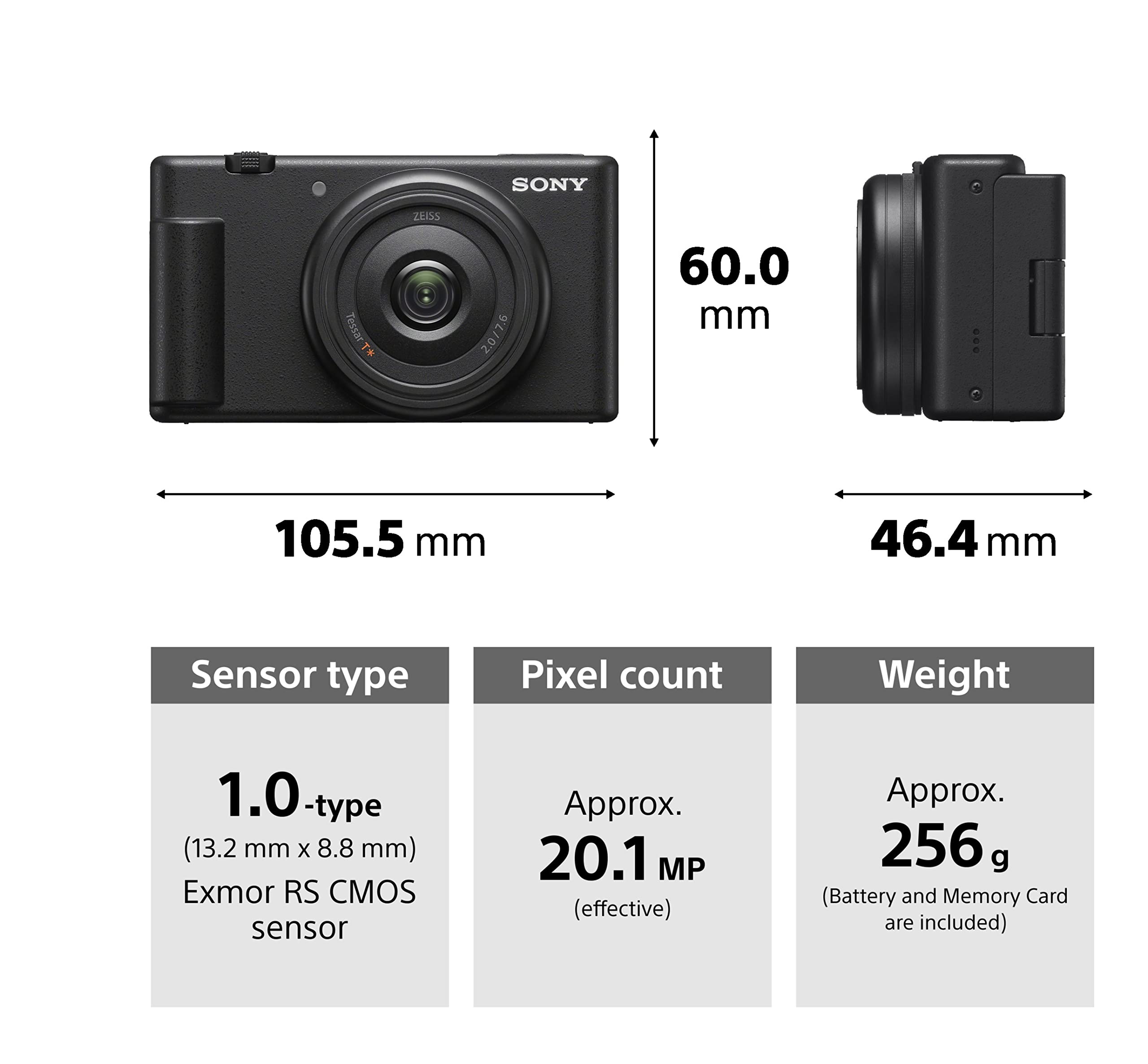 Sony Digital Camera ZV-1F for Content Creators with Ultra-Wide 20mm Prime Lens | Soft Skin Feature | Bokeh | Creative Look | Active Mode Stabilisation -Black - Image 13