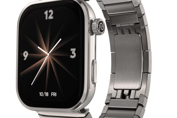 Noise Pro 6 Max Smart Watch:Intelligent AI, Endless AI Watch Faces, AI Companion, 1.96” AMOLED, Stainless Steel Build, Built-in GPS, 5 ATM, EN2 Processor, for iOS & Android(Pure Titanium)