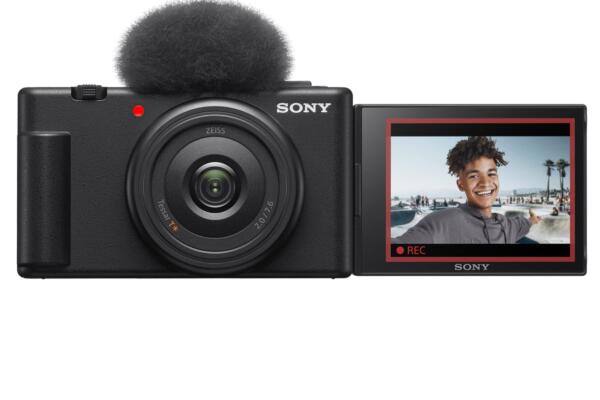 Sony Digital Camera ZV-1F for Content Creators with Ultra-Wide 20mm Prime Lens | Soft Skin Feature | Bokeh | Creative Look | Active Mode Stabilisation -Black