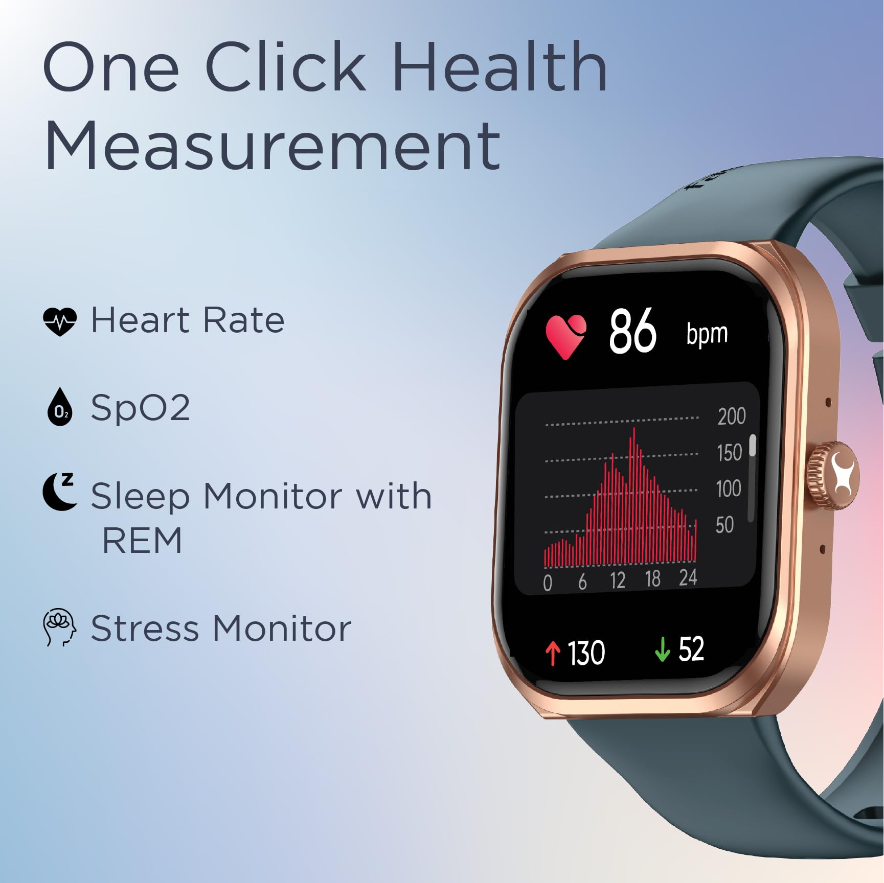 Fastrack Limitless FS2+ Smart Watch, 2.01" UltraVU Display, Functional Crown, SingleSync BT Calling, 110+ Sports Modes, 200+ Smartwatch Faces, Upto 7 Day Battery, AI Voice Assistant (Black) - Image 4