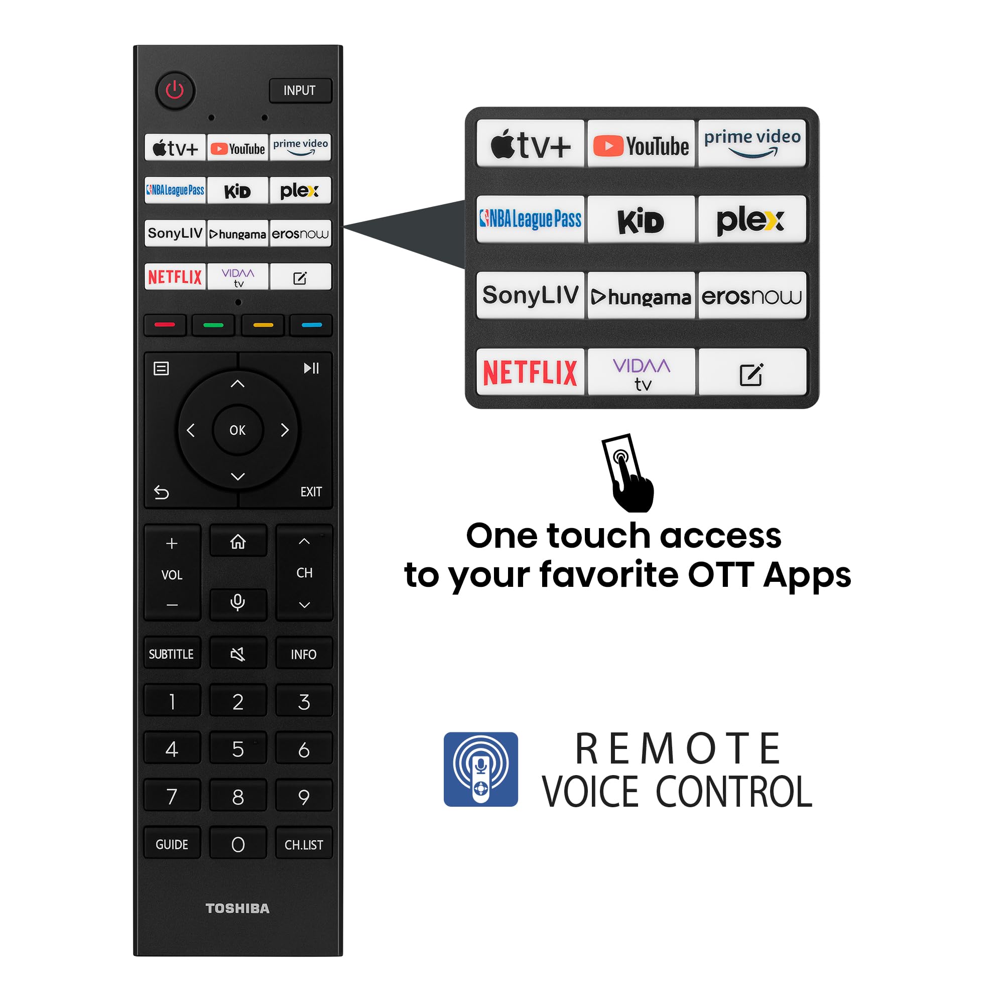 TOSHIBA 164 cm (65 inches) M450RP Series 4K Ultra HD Smart QLED TV 65M450RP (Black) - Image 7