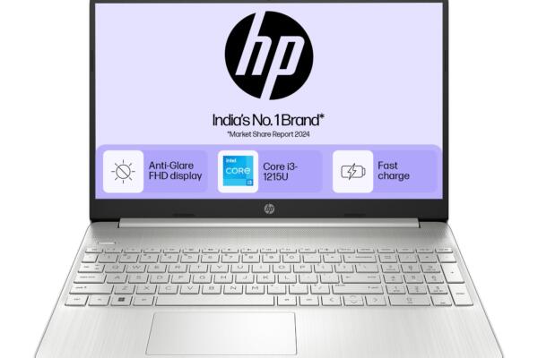 HP 15s, 12th Gen Intel Core i3-1215U (8GB DDR4, 512GB SSD) Anti-Glare, 15.6"/39.6cm,FHD, Win 11, MS Office 21, Silver, 1.69kg, fy5006tu/fd0751tu/fd0752tu, UHD Graphics, HD Camera, Dual Speakers Laptop