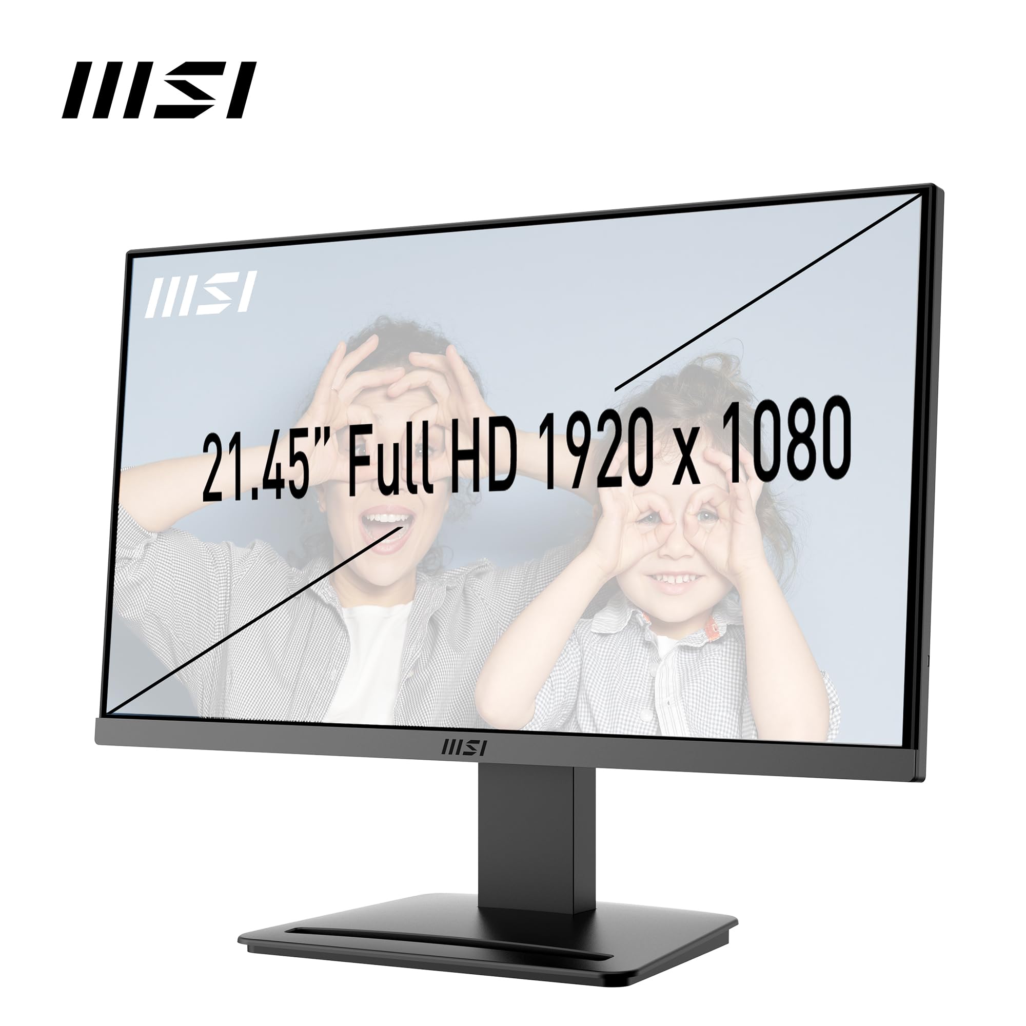 MSI PRO MP223 E2, 21.45 Inch (54.48 cm), Full HD 1920 x 1080, 100Hz, Black, Eye-Friendly Screen, Tilt-Adjustable, HDMI 1.4b, DisplayPort 1.2a Monitor - Image 6