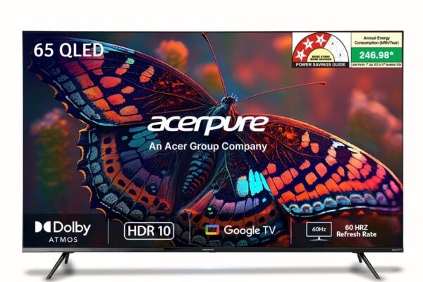 Acerpure 164 cm (65 inch) Elevate Series Ultra HD 4K QLED Smart Google TV AP65UG51QEVTD