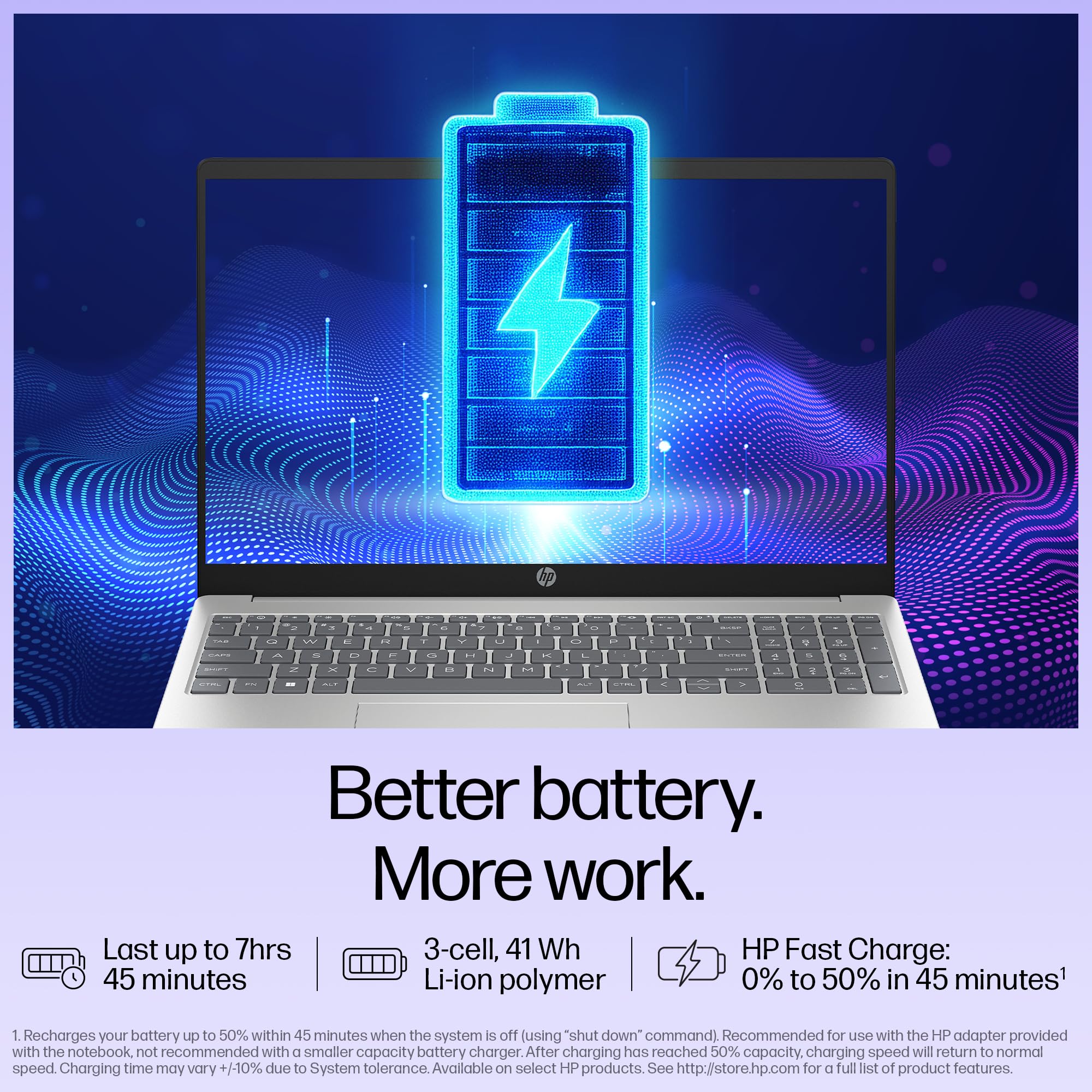 HP 15, 13th Gen Intel Core i3-1315U (12GB DDR4, 512GB SSD) FHD, Anti-Glare, Micro-Edge, 15.6''/39.6cm, Win11, M365 Basic(1yr)* Office24, Silver, 1.59kg, fd0573TU, FHD Camera w/Shutter Laptop - Image 6