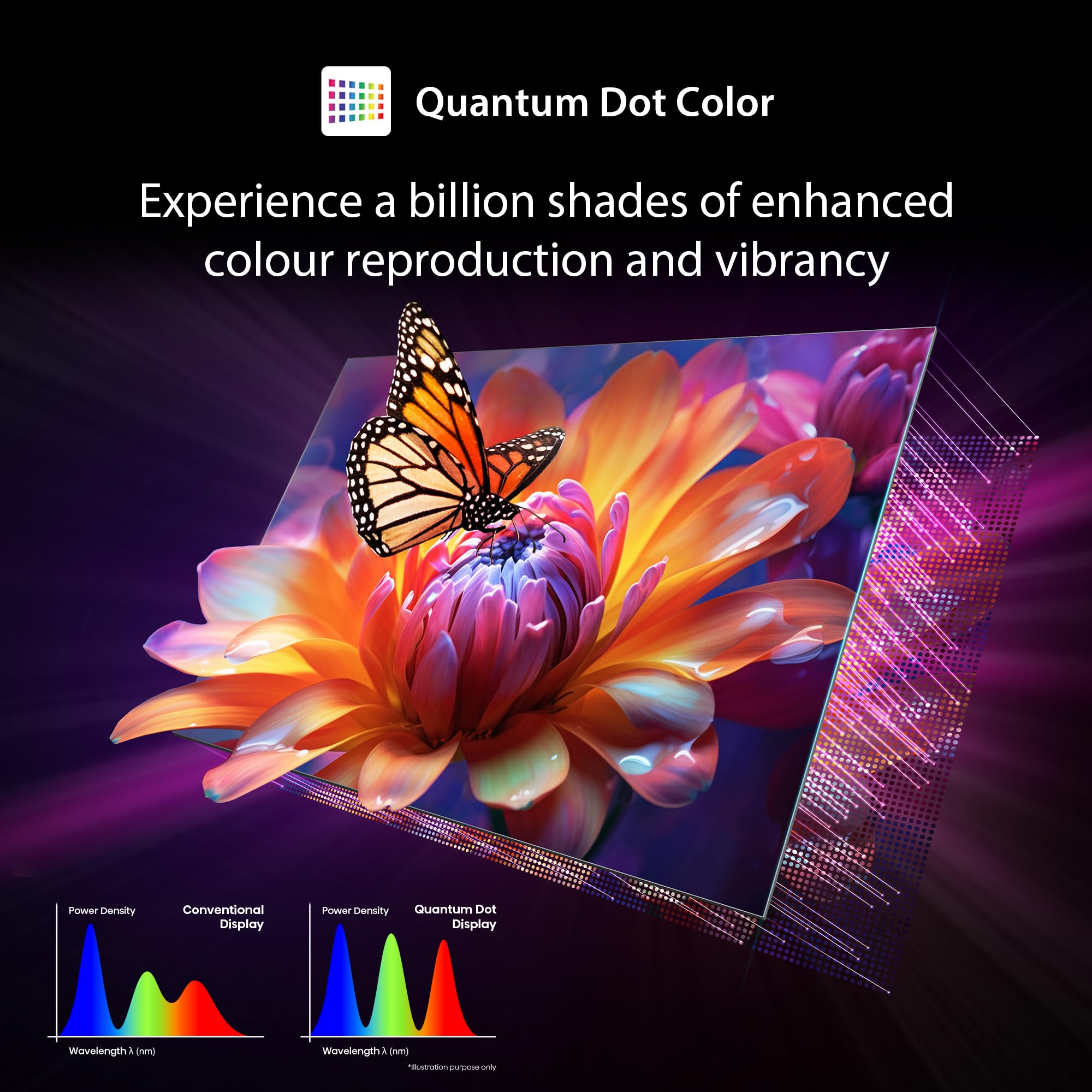 TOSHIBA 164 cm (65 inches) M450RP Series 4K Ultra HD Smart QLED TV 65M450RP (Black) - Image 4