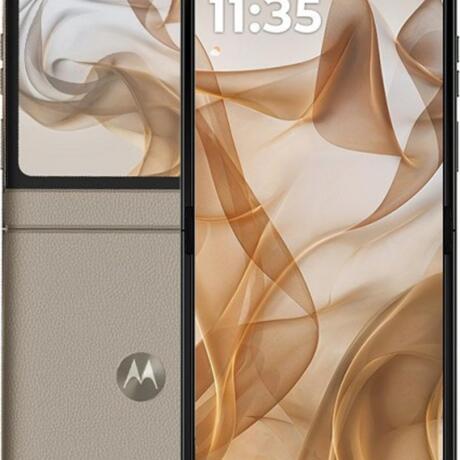 Motorola razr 50 5G (Beach Sand, 8GB RAM, 256GB Storage) | 6.9" LTPO AMOLED 120Hz Display | 3.6" OLED 90Hz Cover Display | 50MP + 13MP Cameras | 32MP Selfie | Android 15