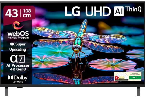 LG 108 cm (43 inches) UA82 Series 4K Ultra HD Smart webOS LED TV 43UA82006LA