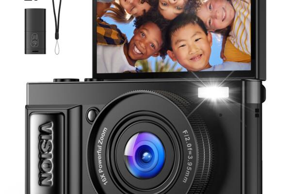 Digital Camera 4K: 64MP Cameras for Photography Vlogging - 16X Zoom Photo Camera Gifts for Teens Ages 8 9 10 11 12 13 14 15 16 17 18-180°Flip Screen Cámara - Point and Shoot Digital Cameras