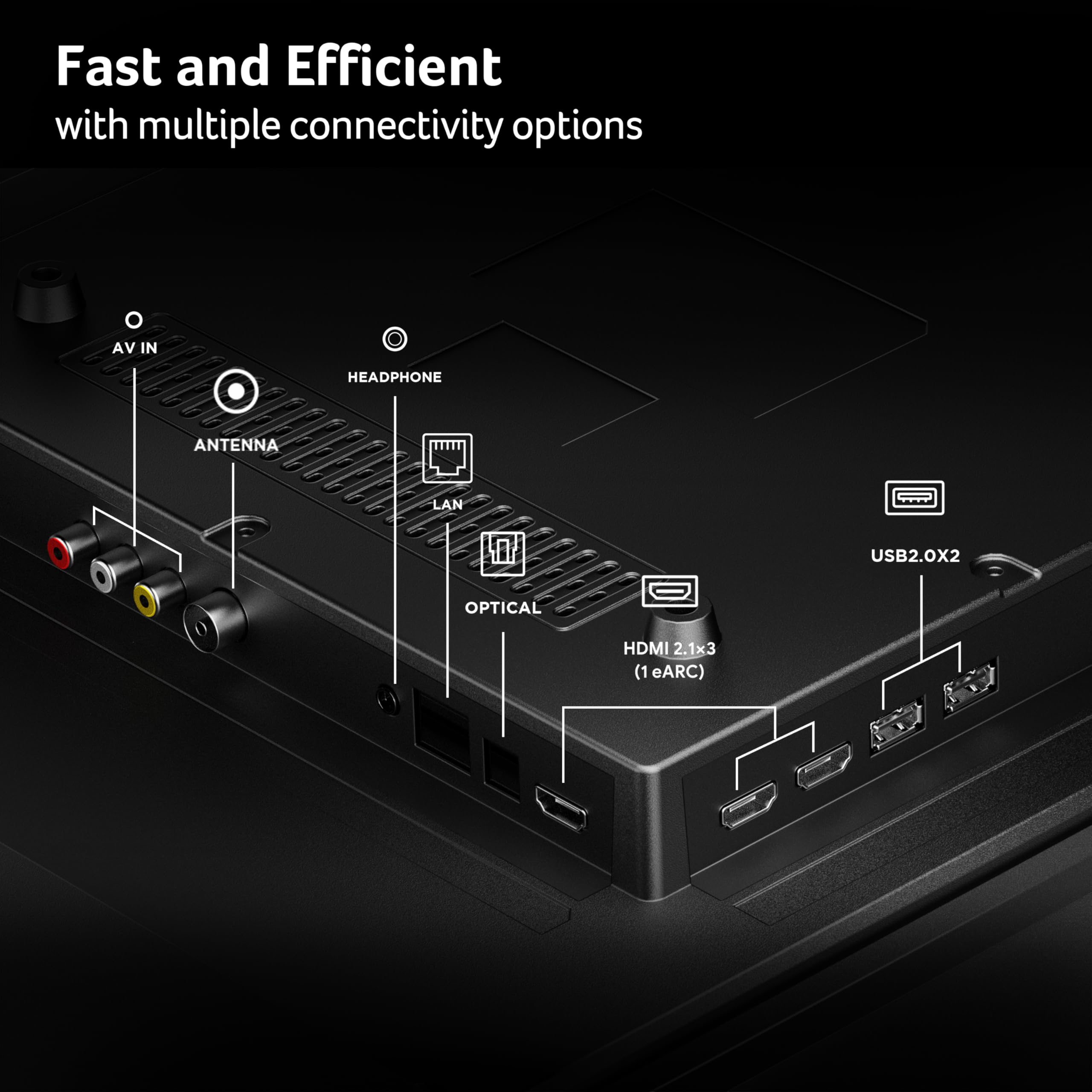 acer 139 cm (55 inches) G Plus Series 4K Ultra HD LED Smart Google TV AR55UDGGR2851AD - Image 6