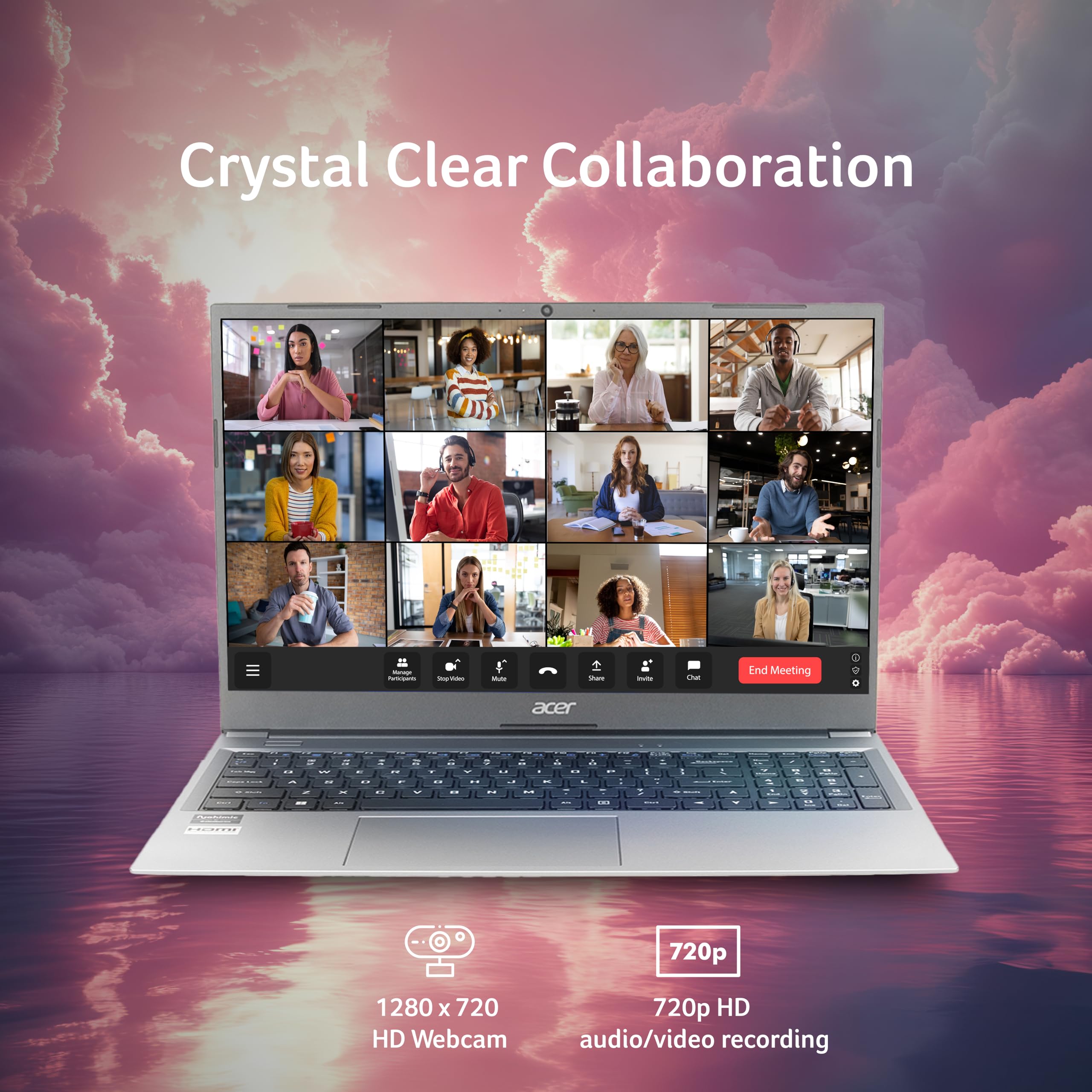 Acer Aspire Lite, Intel Core i5 13th Gen - 1334U, 16GB RAM, 512GB SSD, Full HD 15.6"/39.62 cm, Windows 11 Home, MS Office, Steel Gray, 1.59 KG, AL15-53, Metal Body, Thin and Light Premium Laptop - Image 3