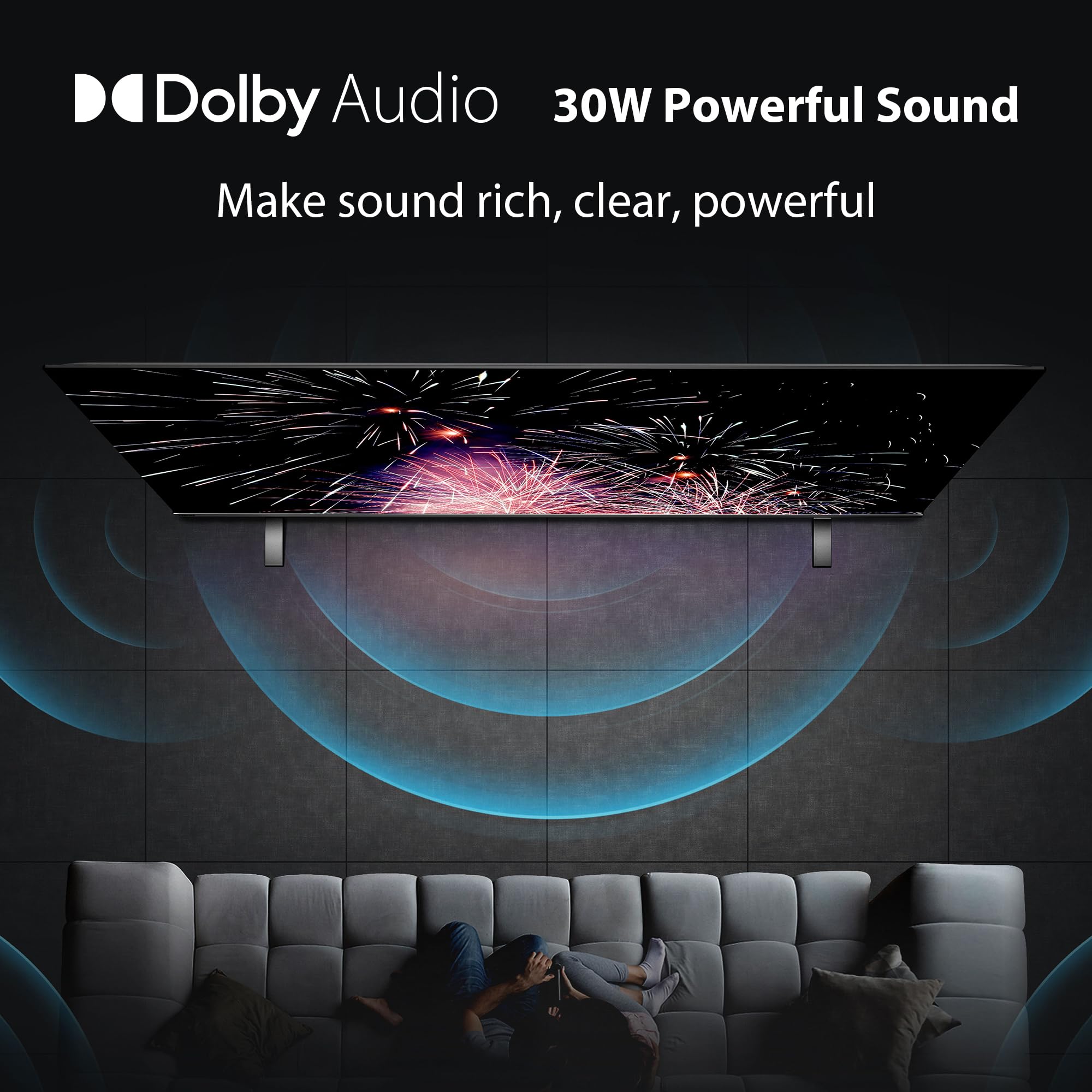 TOSHIBA 108 cm (43 inches) E38RP Series Full HD Ready Smart QLED Google TV 43E38RP - Image 2