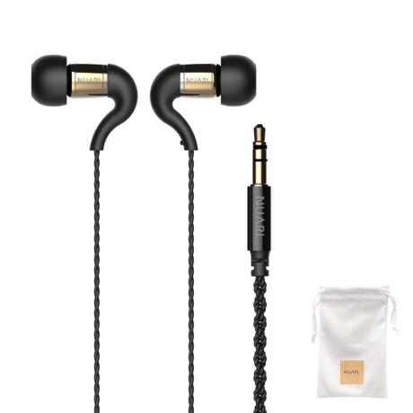 [Official] NUARL NX30A In-Ear Earphones, Hi-Res, HDSS Wired, 0.1 inch (3.5 mm) Plug (Yellow Brass)
