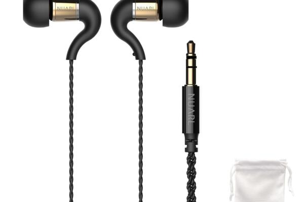 [Official] NUARL NX30A In-Ear Earphones, Hi-Res, HDSS Wired, 0.1 inch (3.5 mm) Plug (Yellow Brass)