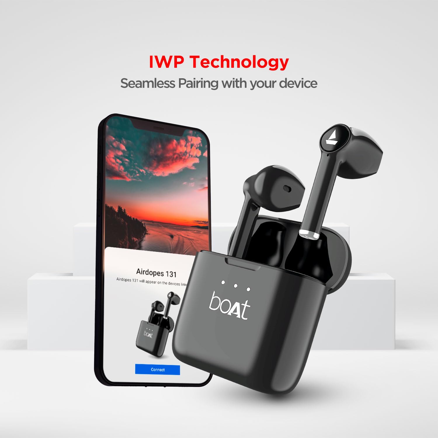 Boat Airdopes 131/8 with 60 Hrs Playback, ASAP Charge Truly Wireless Bluetooth in Ear Earbuds with Mic (Active Black) - Image 5